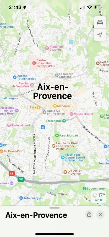 Aix-En-Provence, Charmant Studio Proche Toutes Comodites Et Axes Routiers, Linges Fournis Eksteriør billede
